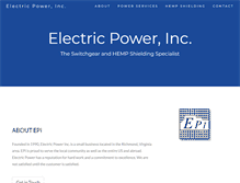 Tablet Screenshot of elecpwr.com